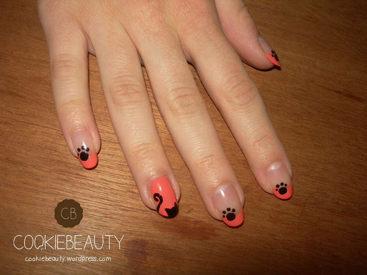 nail-art-gatti-arancione