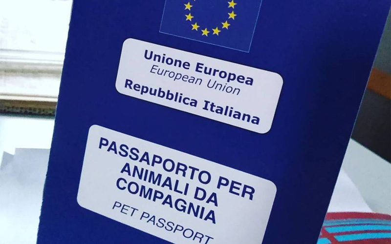 passaporto per animali da compagnia