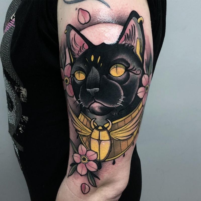 Gatto egiziano: tatoo belli da fare