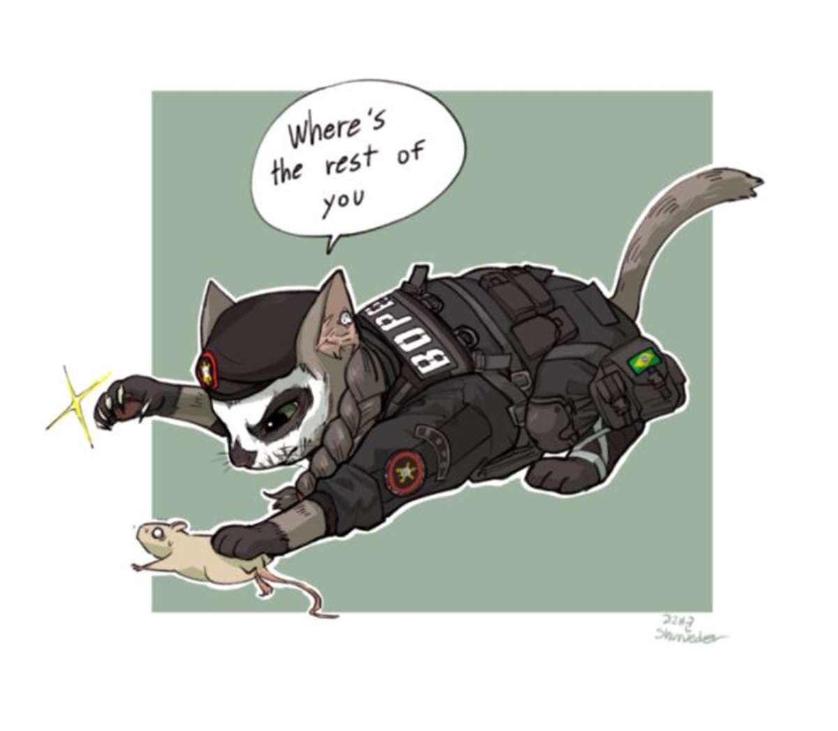 gatto caveira