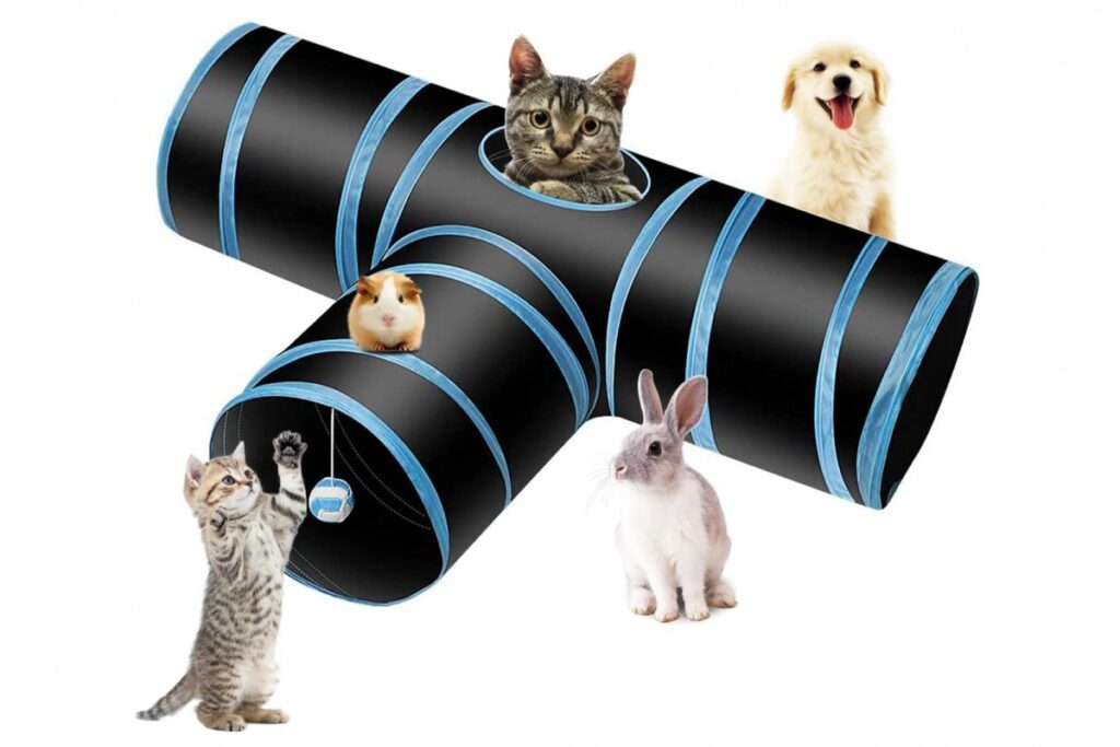 tunnel per gatti a tre vie