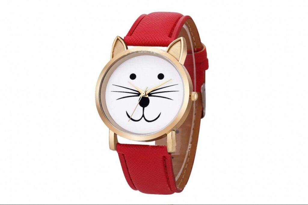 orologio a forma di gatto