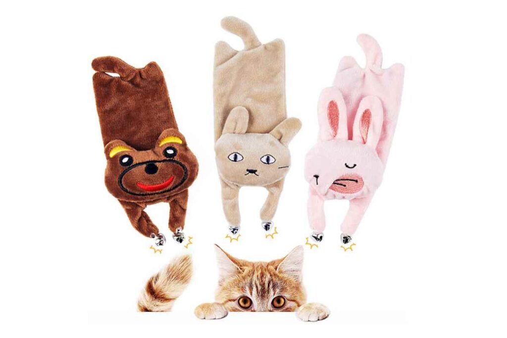 set di peluche per gatti