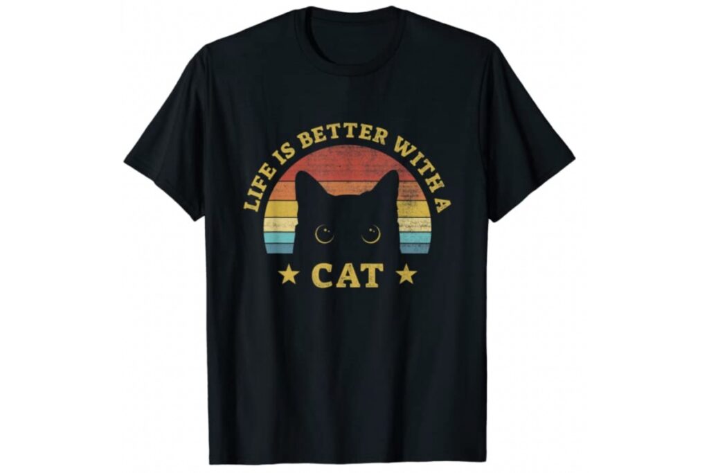 t-shirt con i gatti