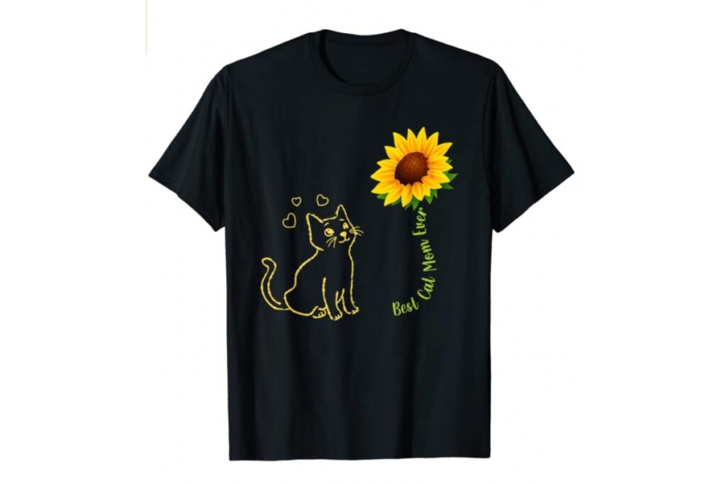 t-shirt con i gatti per la festa della mamma