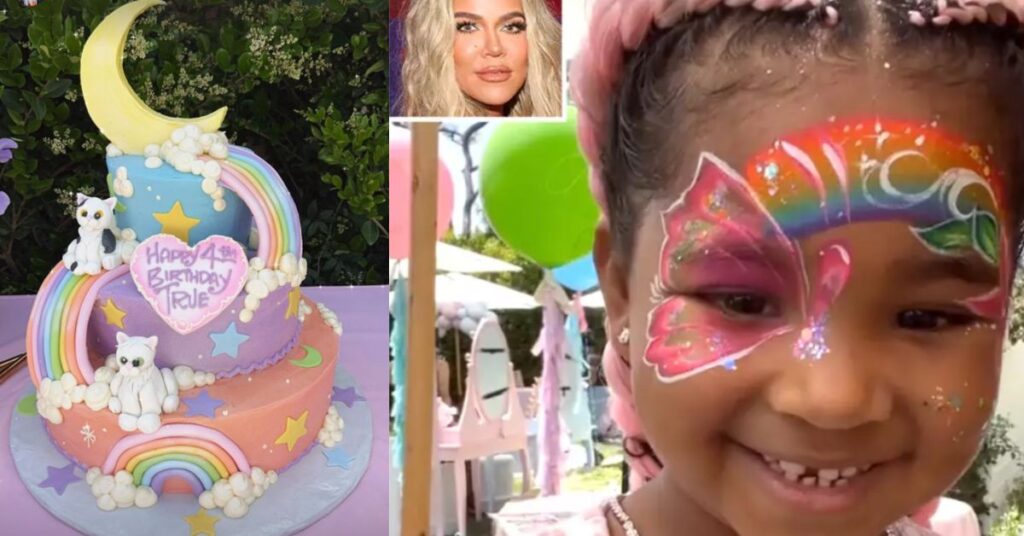 Khloé Kardashian organizza una bellissima festa a tema "gatto"