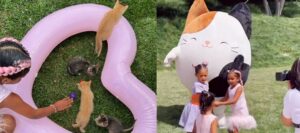 Khloé Kardashian organizza una bellissima festa a tema “gatto” per il compleanno della figlia True