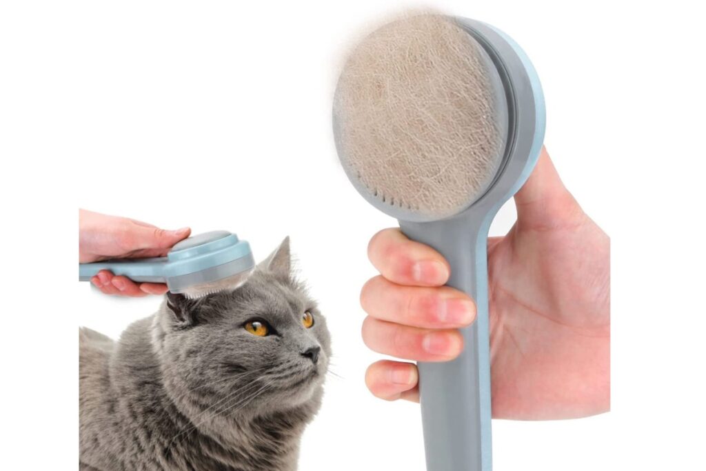 spazzola autopulente per gatti