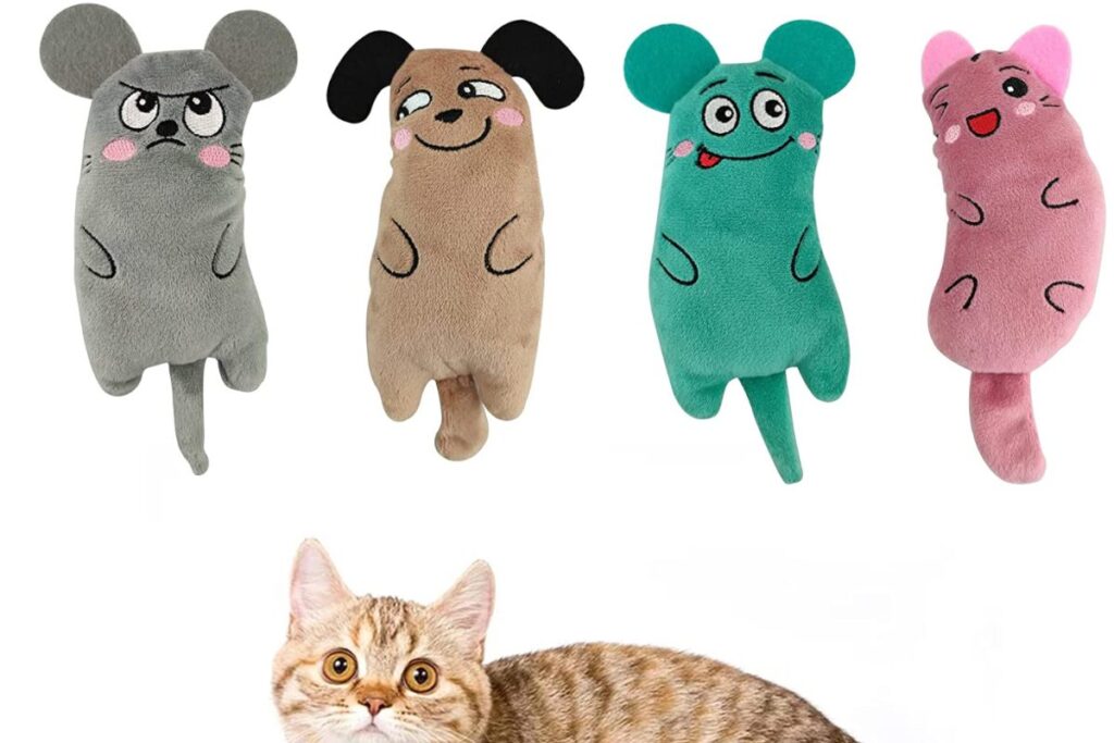 set di peluche per gatti