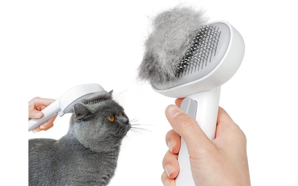 spazzola autopulente per gatto 