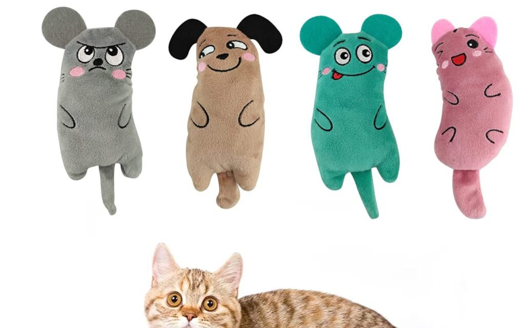 set di peluche per gatti