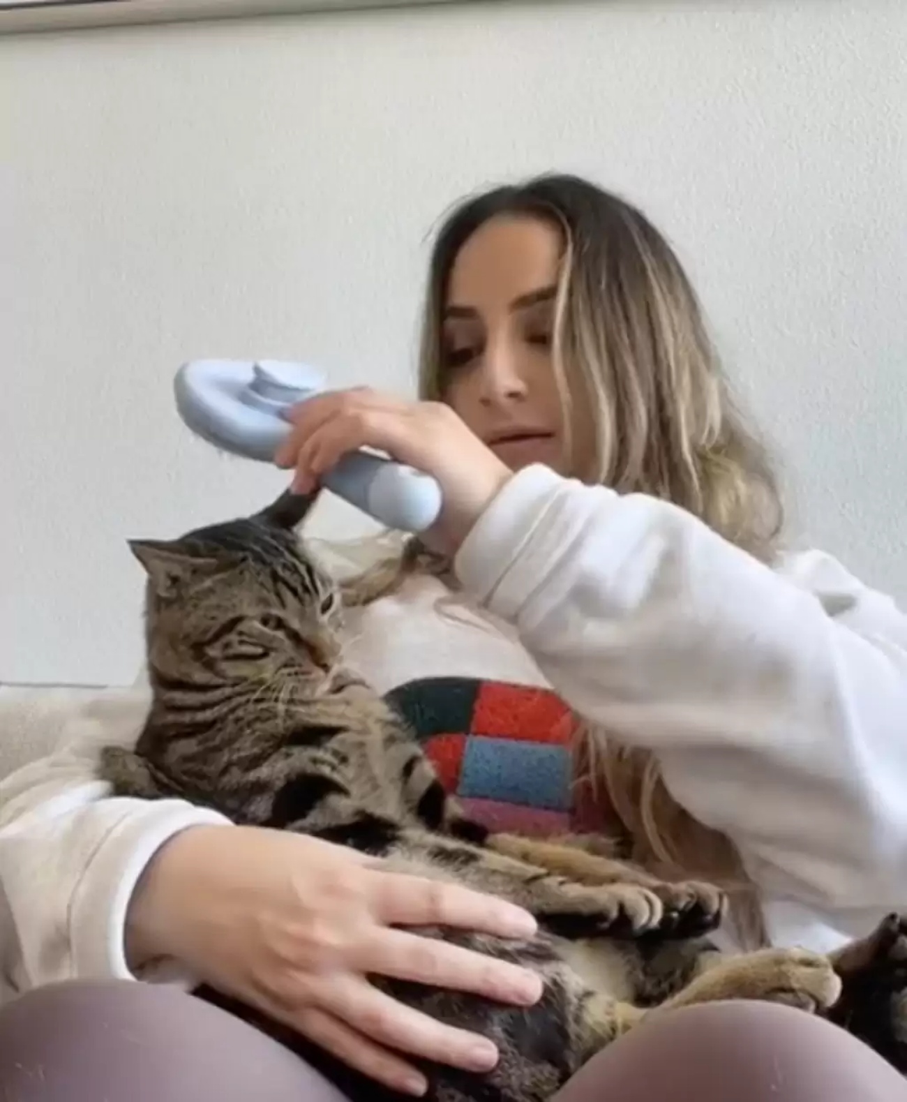 gatto e mamma umana