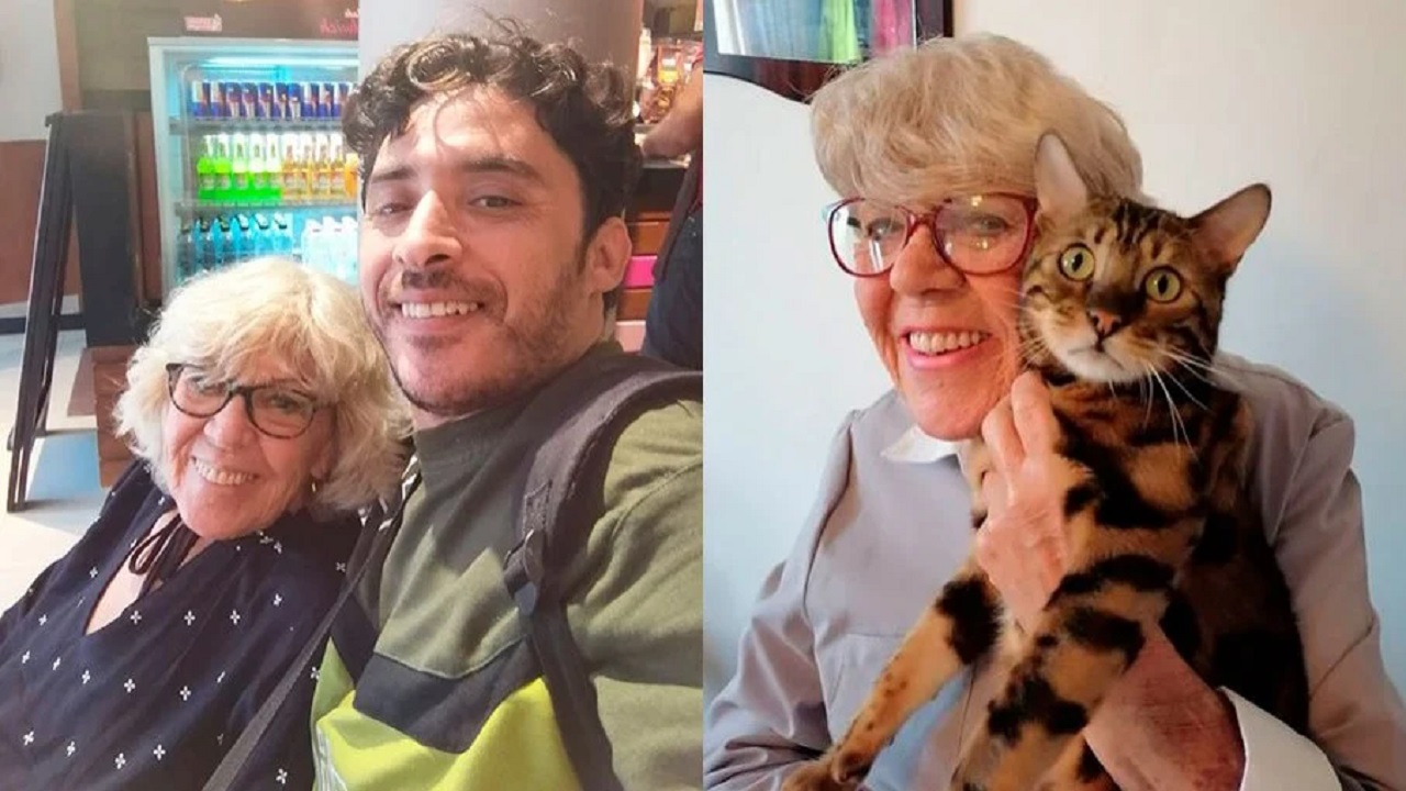 Uomo e donna con il gatto